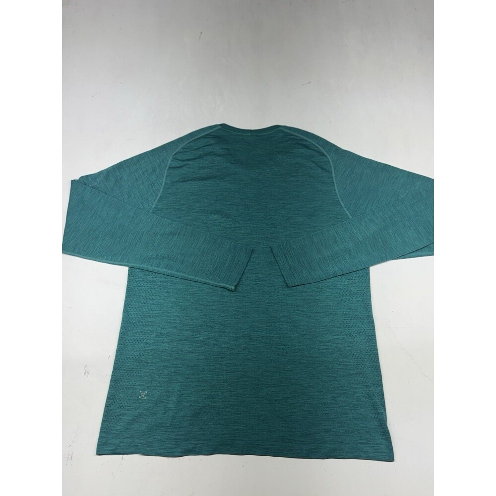 Lululemon Metal Vent Tech Long Sleeve Shirt Performance Gym Training Teal Sz L
